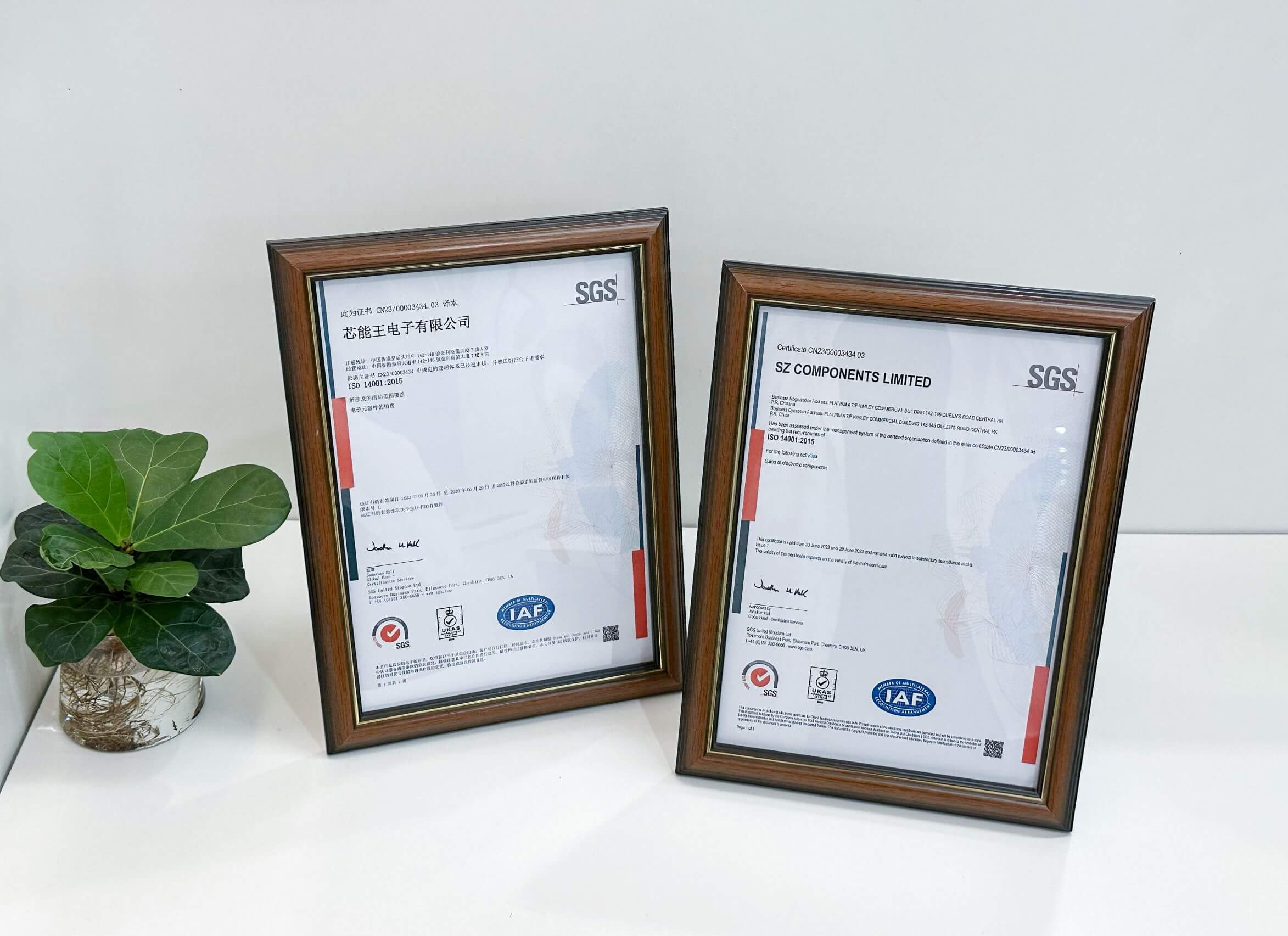 SZ COMPONENTS LIMITED Achieves ISO 14001:2015 Certification, Reinforces Commitment to Sustainability